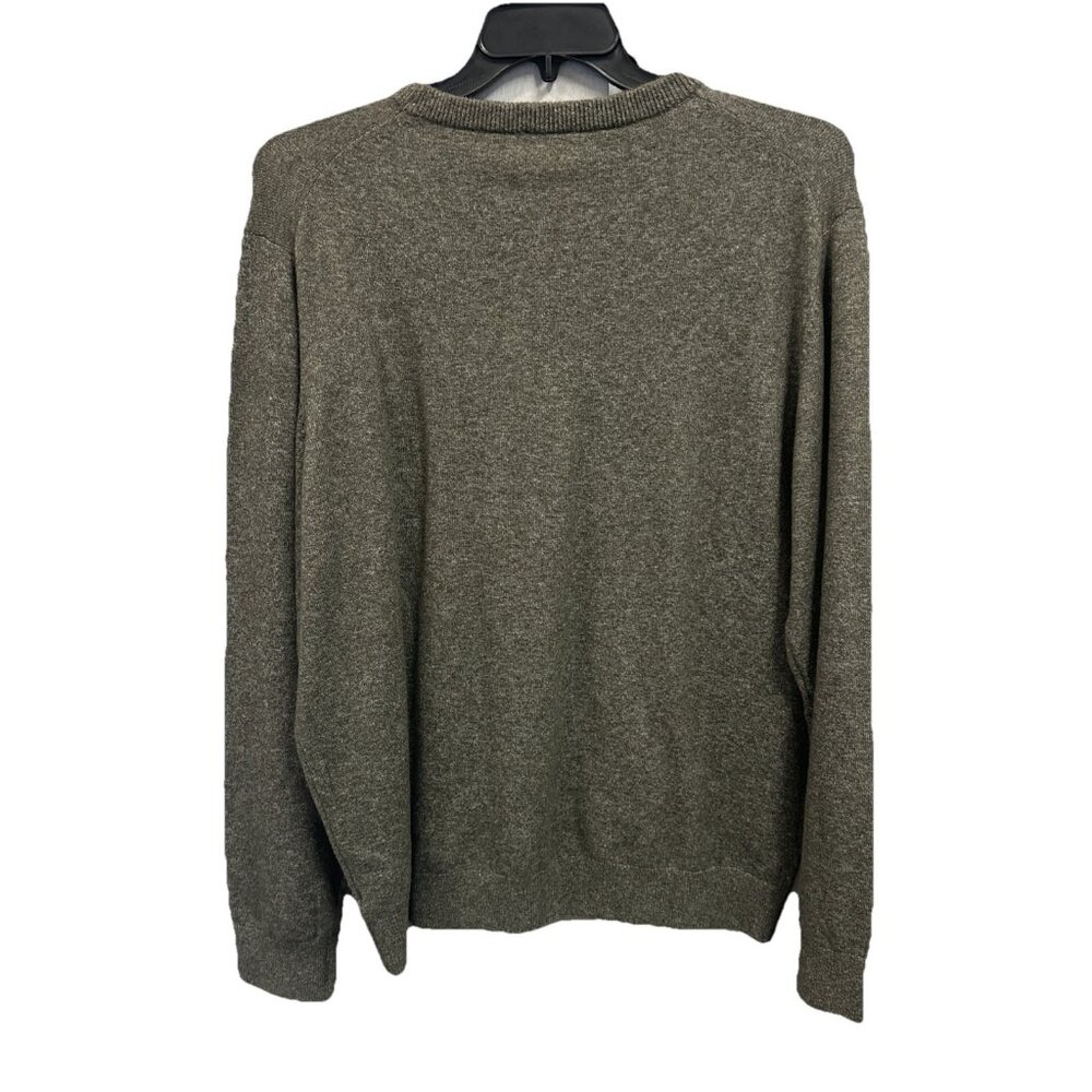 Faherty Men’s XXL Sweater Olive Heather Jackson Crew Pullover Knit Long Sleeve - Picture 2 of 8